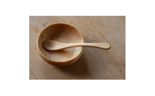 森の美しさを守る 与謝野ヒノキの離乳食スプーン&器セット 自然素材で温かなデザイン 京都丹後より【1584926】 2047156 - 京都府与謝野町