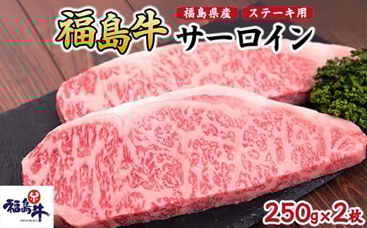 ＼レビュー投稿でお米プレゼント／福島県産福島牛サーロインステーキ用 500g(250g×2枚) [№5771-1236] 2128107 - 福島県猪苗代町
