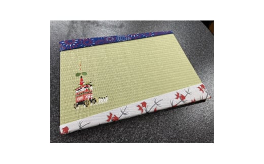 刺繍入りミニ畳(鉾) おしゃれな和風インテリア 京都のおみやげ・プレゼント マウスパッドにも【1561322】 2047088 - 京都府与謝野町