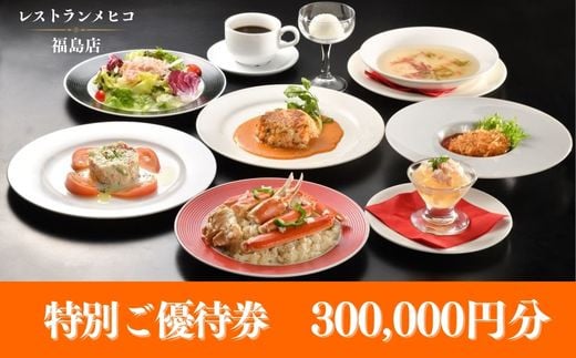 No.2494レストランメヒコ福島店特別ご優待券300000円分 617818 - 福島県福島市