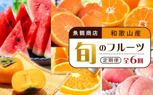 【2・4・6・8・10・12月 偶数月発送 全6回】和歌山産 旬のフルーツ お楽しみ 定期便 【魚鶴商店】【UT113】 1040355 - 和歌山県高野町