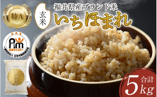【令和6年産】いちほまれ 玄米 5kg×1袋《新鮮な高品質米をお届け！》／ 福井県産 ブランド米 ご飯 [aw064-a007] 521285 - 福井県あわら市
