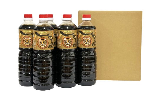 とら醤油 ハイゴールドギフトセット 1000ml×6本 【醤油 しょうゆ 調味料 セット商品 ギフト商品 セット ギフト 岡山県 倉敷市 おすすめ 人気】 925315 - 岡山県倉敷市