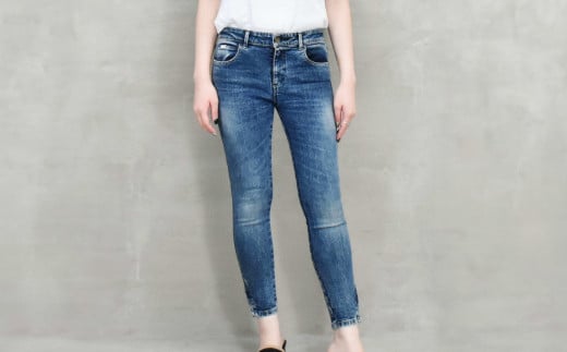 【SIZE:1】T-ASSACレディースジーンズ「SKINNY／LIGHT INDIGO」（スキニー）【T-ASSAC シーンズ スキニー ジーパン 児島デニム デニム 衣類 岡山県 倉敷市 おすすめ 人気】 656359 - 岡山県倉敷市