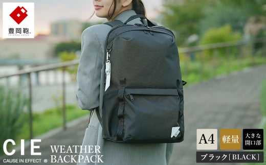 豊岡鞄 CIE WEATHER DAYPACK2 (071955) ブラック 1709773 - 兵庫県豊岡市