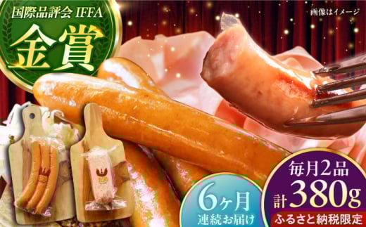 【全6回定期便】【ふるさと納税限定】TESIOの自家製フランク＆ボローニャセット (計380g) 豚肉 ハム ソーセージ 小分け 真空パック 沖縄市 / TESIO [BCAD017] 2130757 - 沖縄県沖縄市