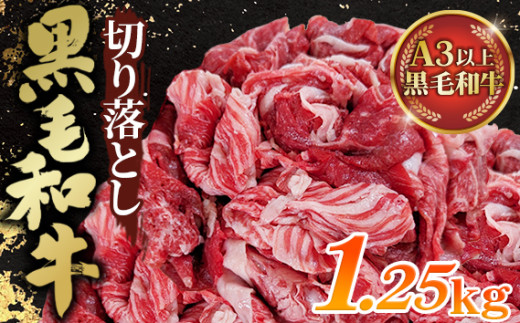 No.442 黒毛和牛切り落とし250g×5パック(合計1250g) 473576 - 埼玉県鴻巣市