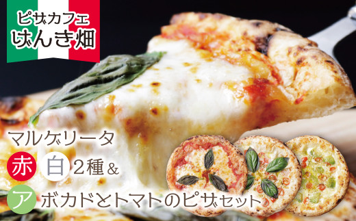 本格窯焼き! げんき畑 ピザ 3枚セット[マルゲリータ(赤・白)&アボカドとトマトのピザ] ピザ 冷凍ピザ ピザ 冷凍 窯焼き ピザ 人気 ピザ おすすめ ピザ 食べ比べ ピザ ピザセット マルゲリータ ピザ アボカド トマト ピザ スピード発送
