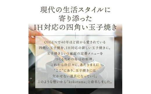 岩手県奥州市のふるさと納税 南部鉄器 鉄のたまご焼き kokotama 伝統工芸品 キッチン用品 食器 日用品 調理器具 フライパン IH調理器 100V 200V 対応 玉子焼き器 [Z0040]