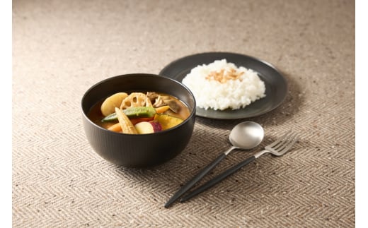 【美濃焼】 miyama. カレー うつわ スープ カレー皿 2点セット 鉄釉 瑞浪市 / ミヤマプランニング 食器 皿 ボウル [AZCM060] 1137154 - 岐阜県瑞浪市