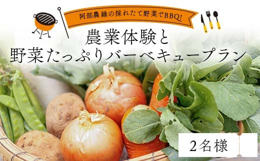 阿部農縁の採れたて野菜でBBQ!農業体験と野菜たっぷりバーベキュープラン 2名様 F7X-0085 696702 - 福島県須賀川市