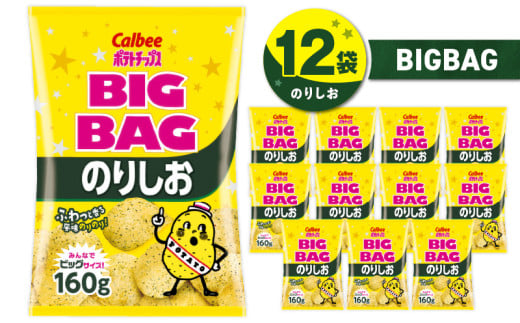 カルビー ポテトチップス BIGBAG【のりしお】12袋 K194-002_08 2012767 - 鹿児島県鹿児島市