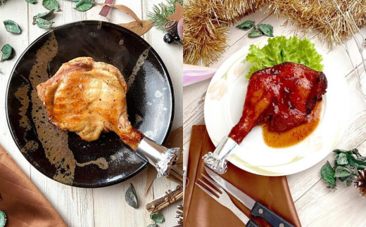 鳥取県産「鳥取のとり」ローストレッグ（バジル＆タレ） 4本セット 1148921 - 鳥取県鳥取市