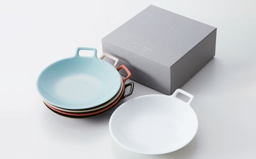 【美濃焼】 miyama. TOTTE-PLATE (トッテプレート) プレートL 5色組 瑞浪市 / ミヤマプランニング 食器 皿 [AZCM075] 1081670 - 岐阜県瑞浪市