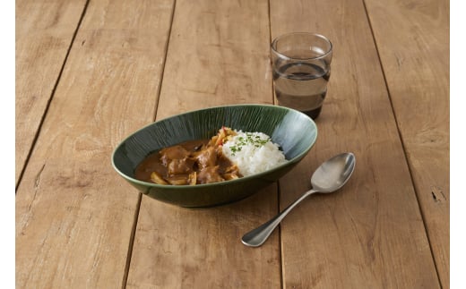 【美濃焼】 miyama. カレーとパスタ うつわ クリース 織部 2個 瑞浪市 / ミヤマプランニング 食器 皿 プレート [AZCM053] 1317928 - 岐阜県瑞浪市