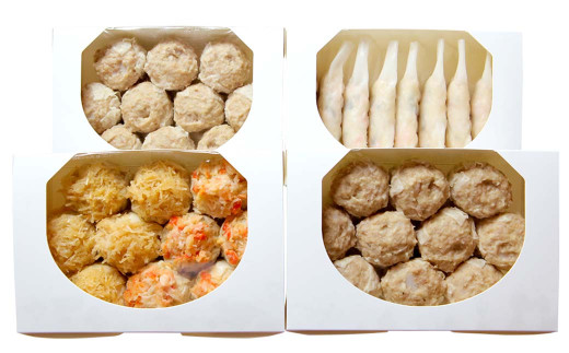 工場直送！特製焼売・海老棒餃子セット 4種 計38個