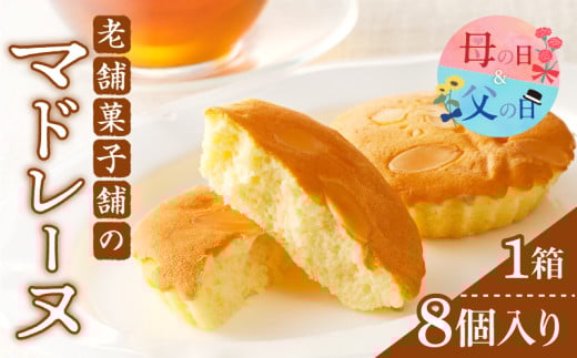 【発送時期が選べる】老舗菓子舗のマドレーヌ計8個 焼き菓子 スイーツ 詰め合わせ 洋菓子_T035-0011