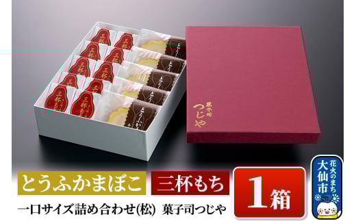 とうふかまぼこ・三杯もち 一口サイズ詰め合わせ(松) 【菓子司つじや】 532502 - 秋田県大仙市