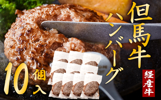 但馬牛経産牛ハンバーグ（150g×10個）020AA09N.／個包装 牛肉 黒毛和牛 100% 国産 経産牛 和牛 赤身 味付け ほくぶ バーベキュー bbq キャンプ アウトドア 焼肉 小分け 簡単調理 セット 詰め合わせ 詰合せ 冷凍 お弁当 おかず
