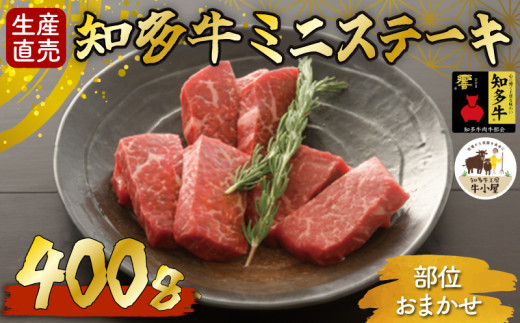＜生産直売＞知多牛 響 ミニステーキ 400g (冷凍)柔らか 一番人気 1168992 - 愛知県南知多町