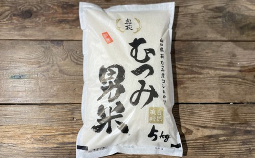 自然栽培 むつみ男米 玄米 10kg |HG000580 2057299 - 山口県萩市