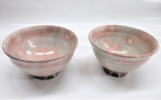 【352047000020】萩焼 8代佳炎作 ペア化粧飯茶碗 2056921 - 山口県萩市