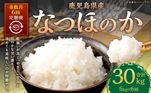 HS-112 【新米先行予約】【KODAMAFARMS】なつほのか 5kg（計30kg） KODA米 【奇数月6回定期便】【2025年11月以降 奇数月に順次発送】 精米 米 お米 定期 奇数月 1997164 - 鹿児島県薩摩川内市