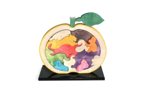 【352047000180】木工 おもちゃ 萩だいだい 十二支 専用飾り台付 工芸品 2057029 - 山口県萩市