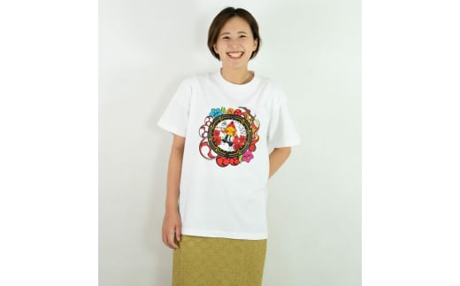 沖縄市 マンホールTシャツ エイ坊 (白 / Sサイズ) Tシャツ 半袖 キャラクター メンズ レディース 沖縄市 白色 沖縄市/株式会社TAK JAPAN [BCDK001-01] 2128864 - 沖縄県沖縄市