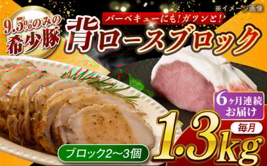 【月1回約1.3kg×6回定期便】大西海SPF豚 背ロースブロック 計約7.8kg 長崎県/長崎県農協直販 [42ZZAA090] 948557 - 長崎県長崎県庁