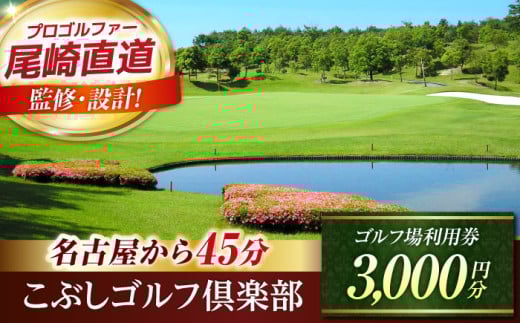こぶしゴルフ倶楽部 プレー割引券 3,000円分 (寄附金区分1万円) ゴルフ チケット 岐阜 御嵩町 / こぶしゴルフ倶楽部 [AVAO001] 727474 - 岐阜県御嵩町