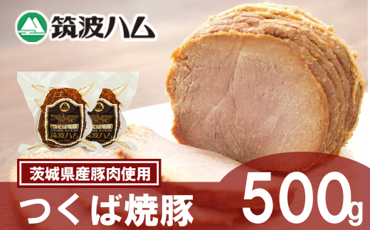【筑波ハム】つくば焼豚500g(250g×2)【 豚 豚肉 焼豚 チャーシュー モモ肉 肩肉 国産豚 茨城県 つくば市 】 2101549 - 茨城県つくば市