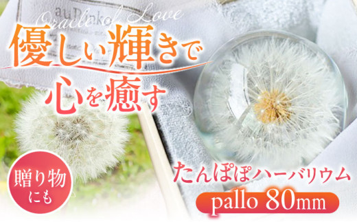 【pallo 80mm】たんぽぽハーバリウム / インテリア 雑貨 フラワー ナチュラル / 亀山市 / auRinko [AMBL002] 1136777 - 三重県亀山市
