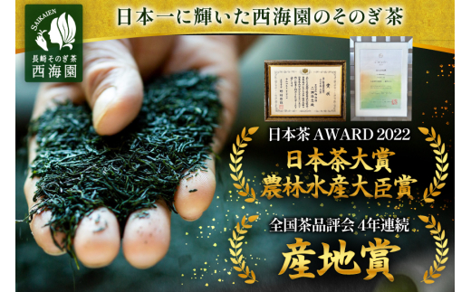 お茶 緑茶 そのぎ茶 玉翠100g×1袋・極豊緑茶ティーバッグ6g×1袋 [西海 