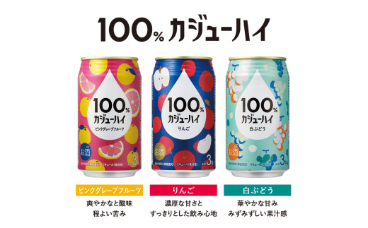 栃木県下野市のふるさと納税 【定期便3回】100％カジューハイピンクグレープフルーツ 340ml × 72本 | ふるさと納税 缶チューハイ 缶酎ハイ ピンクグレープフルーツ アルコール 3％ カロリー低い 喉越し 爽快 爽やか 洋酒 人気 酎ハイ サワー パーティー 送料無料 下野 栃木