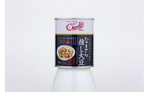 [5525-1207]なまら推し大豆 12缶 大豆のドライパック 缶 北海道産 苫小牧 広域 缶詰 長期保存可 常温 非常食 2018677 - 北海道伊達市