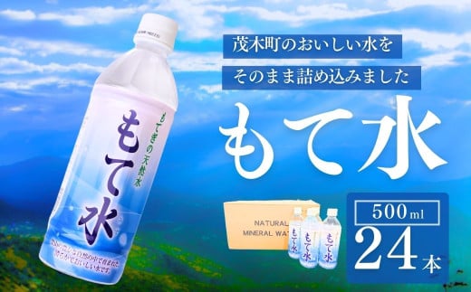 もてぎの天然水 「もて水」 500ml×24本 | 天然水 ミネラルウォーター 水 水分補給 水分 軟水 ミネラル 国産 行楽 スポーツ 防災 もてぎプラザ 栃木県 茂木町 2059517 - 栃木県茂木町