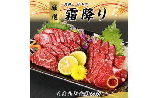 ＜熊本直送＞馬刺しブロック肉　霜降り(中トロ)300g(美里町)【1378015】 2070485 - 熊本県美里町