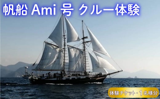 帆船 Ami 号 クルー体験 1人名様分 チケット 沼津 ヨット ツアー 駿河湾