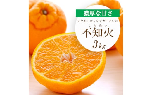 ＜2026年2月以降発送＞デコポンと同品種 濃厚柑橘 不知火(しらぬい) 3kg＜C25-203＞【1612369】