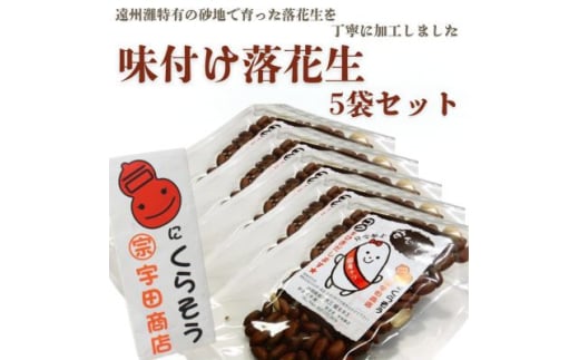 掛川でつくった「 味付け落花生 」75g×5袋【1610820】 2068194 - 静岡県掛川市