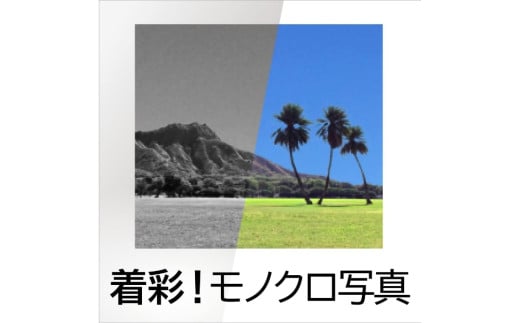 着彩！モノクロ写真 カード版 【写真 カラー写真 カラー画像 ソフト 簡単 着彩】