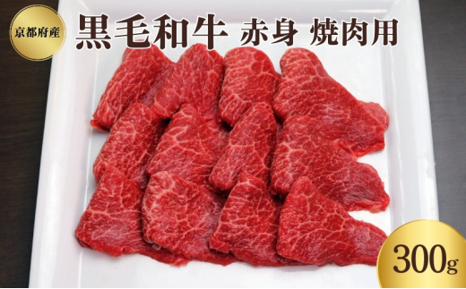 [№5334-0344]京都府産 黒毛和牛 赤身 焼肉 300g 2068025 - 京都府南丹市
