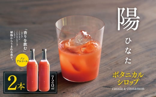 ノンアルコール　ボタニカルシロップ≪ 陽 ≫ cassia＆cinnamon　２本 | ふるさと納税 飲料 ドリンク シロップ 長野県 松本市 ノンアル ボタニカル 843945 - 長野県松本市