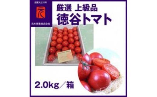 【申込は4月上旬頃まで】濃厚！徳谷トマト約2.0kg 箱詰 生産者指定なし 厳選上級品 元木青果  【グレイジア株式会社】とまと  高知 フルーツ 果物 高知【グレイジア株式会社】[ATAC323] 438223 - 高知県高知市