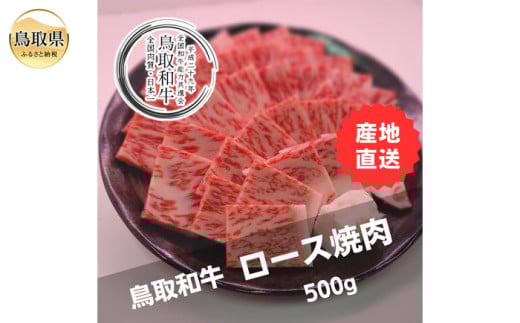 D25-003 鳥取和牛ロース焼肉　冷凍500g 2066128 - 鳥取県鳥取県庁