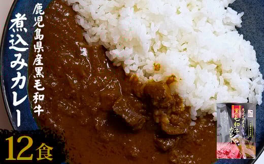 AS-925【訳あり】鹿児島県産黒毛和牛カレー 12袋