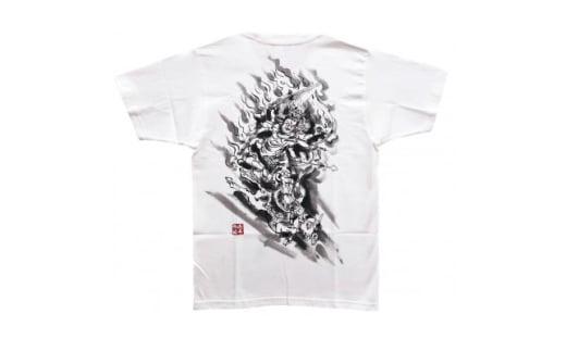 手描きTシャツ 仏画 大威徳明王 白 (半袖 Sサイズ)【1615019】 2078506 - 大阪府和泉市