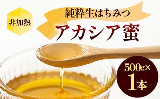 非加熱 純粋生はちみつ アカシア蜜 500g  ハチミツ 蜂蜜 健康食品 ダイエット ビタミン F21C-149
