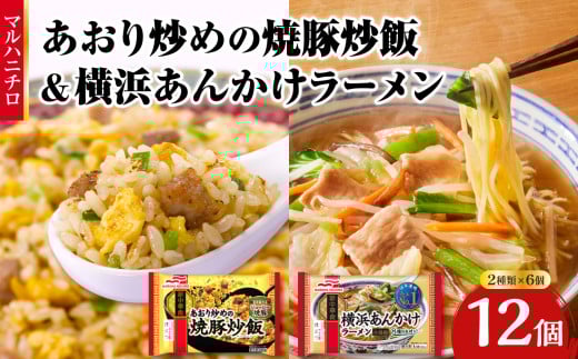マルハニチロ 冷凍食品 あおり炒めの焼豚炒飯＆横浜あんかけラーメン詰合せセット 【045-006】